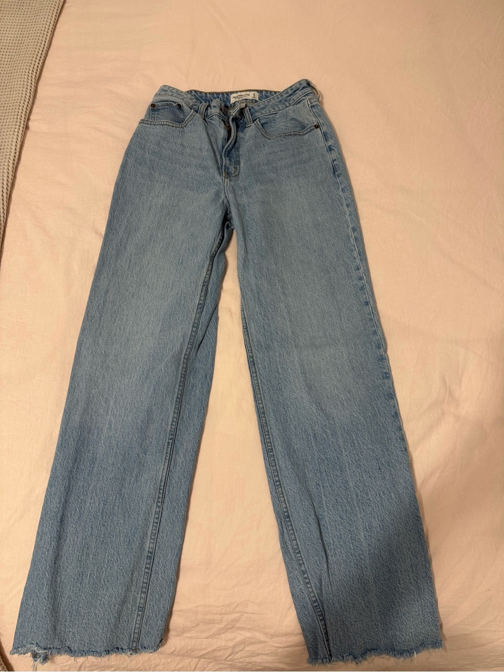 Abercrombie & Fitch Light Blue Wide-Leg Jeans